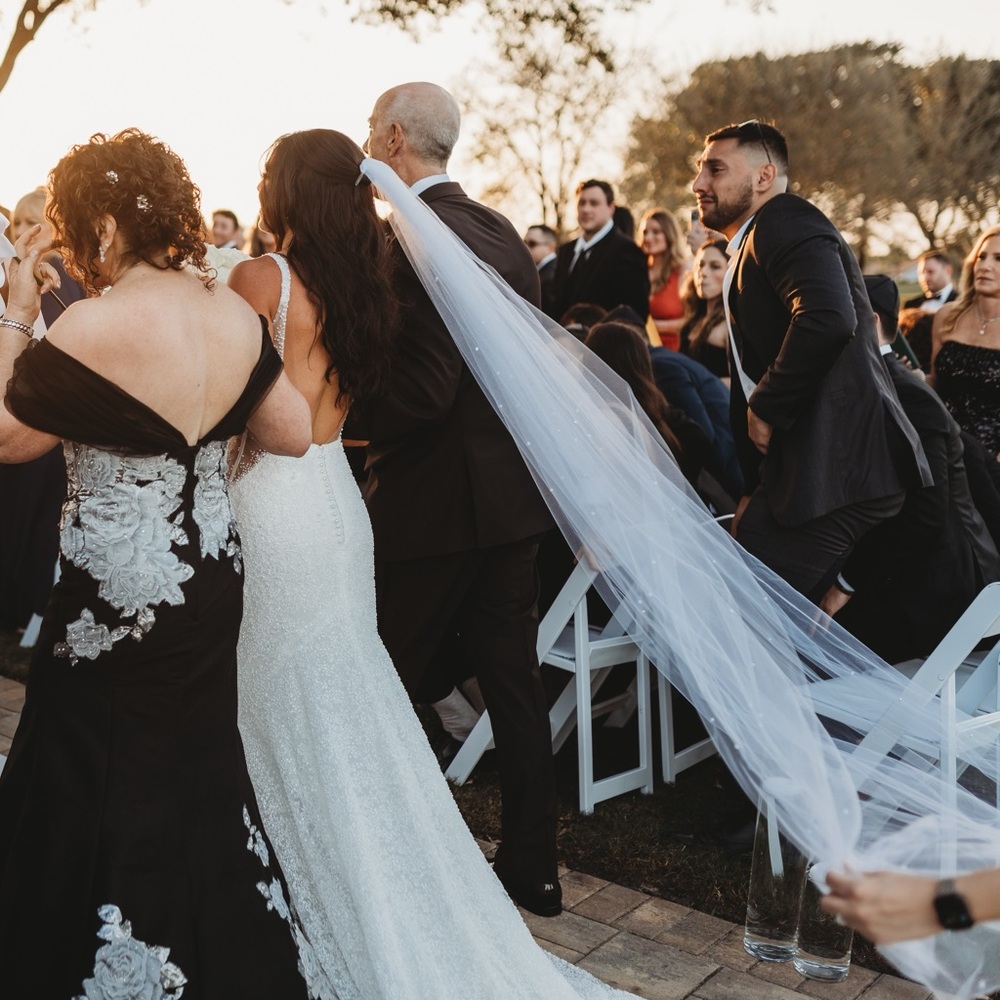 Custom Cathedral Pearl Veil